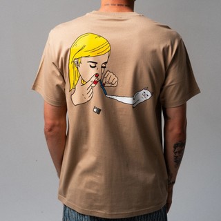 RIPNDIP COCO NERM TEE 灰褐色 短袖T恤 中指貓 台灣總代理-ALL