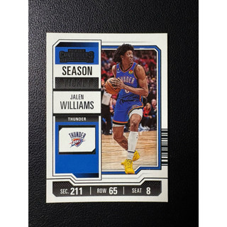 【雷霆核心】J-Dub! Jalen Williams 23-24 Contenders 球員卡