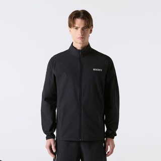 DESCENTE 迪桑特 外套 男 運動 立領防風外套 快排 黑 SR121TWB33-BLK0
