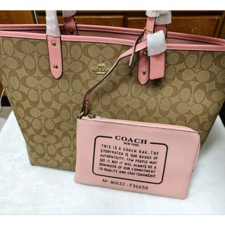 全新COACH 雙面用 子母袋 手提單肩托特包