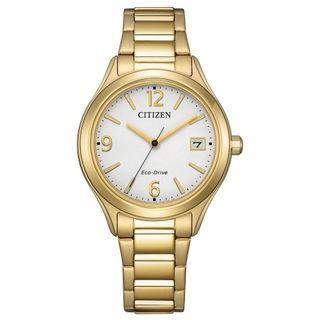 CITIZEN 星辰 Eco-Drive 光動能腕錶 FE6122-64A -33.5mm 金色