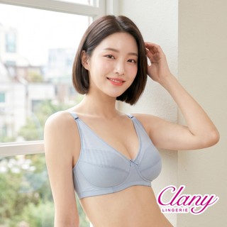 【Clany可蘭霓】 台灣製Coolplus極薄透氣無鋼圈全罩BCD內衣 8055-52 藍色