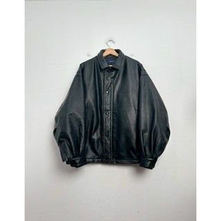 【WUSO】NAUTICA Vegan Leather Insulated Blouson SIZE XL