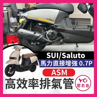 YO買百貨 SUZUKI 台鈴 SUI 125 Saluto ASM 高效能排氣管無蜂巢 無觸媒排氣管 SUI排氣管