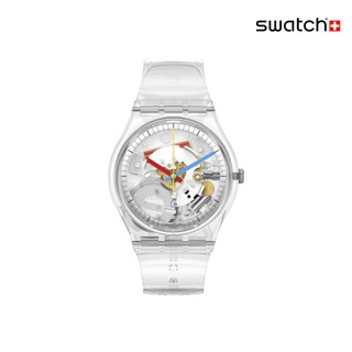 Swatch CLEARLY GENT 經典手錶/瑞士製造 SO28K100-S06 (34mm)【官方旗艦店】