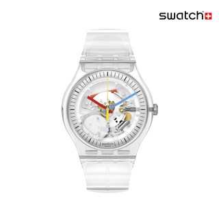 Swatch CLEARLY NEW GENT 經典手錶/瑞士製造 SO29K100-S06 (41mm)【官方旗艦店】