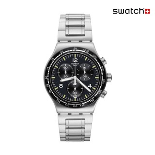 Swatch NIGHT FLIGHT AGAIN 金屬手錶/瑞士製造 YVS444GC (43mm)【官方旗艦店】