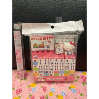 日本製 Hello Kitty組合積木行事曆/萬年曆積木/日曆擺件—2011年