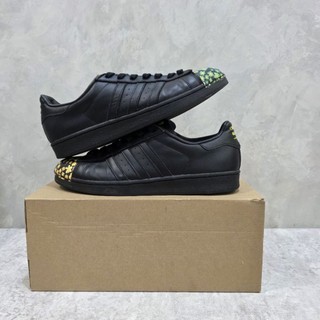 [二手B級無原盒] US10.5 Adidas Superstar x Pharrell Williams 黑彩