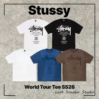 路克 Look👀 Stussy World Tour 世界巡迴 Tee 短T 短Tee 上衣 短袖 白 黑 綠 SS26