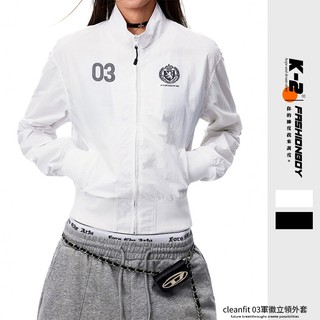 【K-2】cleanfit 03 軍徽 立領外套 穿搭 男女不拘 帥氣 個性 TRAP 合身 特殊款【NY240】