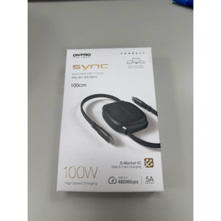 Onpro SYNC 雙向伸縮PD快充線 100w快速充電 收納方便 輕巧 快充