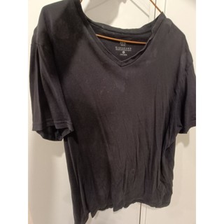 GIORDANO 黑色棉T L175