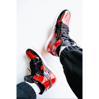 <hayai store> NIKE AIR JORDAN 1 特殊漆皮 黑紅 AQ2664-063 22CM