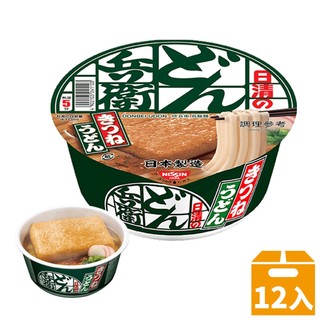 【Nissin日清】咚兵衛油豆腐烏龍麵 95g*12碗/箱【請單獨結帳 / 單訂單限購一箱】