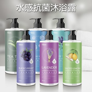 GREEN 綠的 水感 抗菌 沐浴露 1000ml 洗澡 潔淨 沐浴乳 清爽不乾澀 身體清潔【小三美日】DS024623