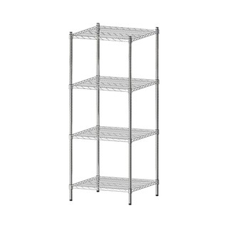 dayneeds 荷重型60x60x150四層插管電鍍波浪架 鐵架 層架 收納架 廚房架 置物櫃