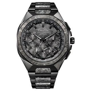 CITIZEN星辰錶 ATTESA 八角光動能GPS衛星對時黑鈦結晶男錶 44mm CC4107-80H 全球保固3年