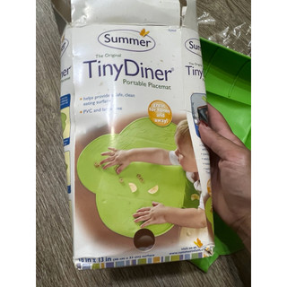 美國 Summer Infant Tiny Diner 可攜式防水吸盤學習餐墊（二手九成新
