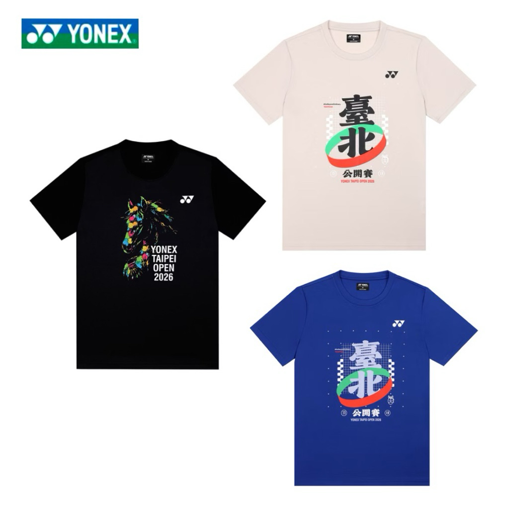 SOSA羽球超市｜YONEX 優乃克 台北羽球公開賽紀念T恤 YOBT6003TR 台北公開賽紀念衣 羽球衣 運動上衣