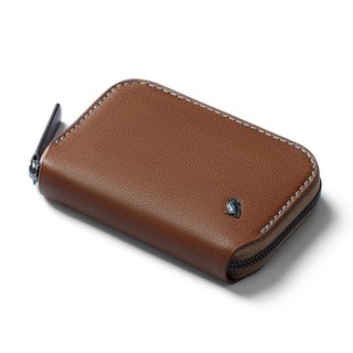 Bellroy Folio Mini 小型隨身皮革零錢包 RFID防盜 拉鍊皮包 卡片收納包 (榛果棕色) 開學季禮物