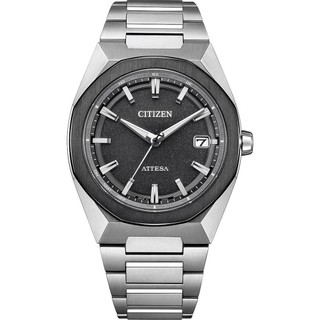 【CITIZEN 星辰】星辰-ATTESA八角率性電波系列(銀) CB3044-55E 39mm 現代鐘錶