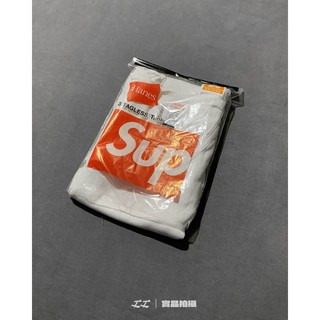 工工買取｜Supreme x Hanes 3 Tagless Tanks 坦克白背心 3入組合