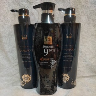現貨💥 KIN 巖蘭玫瑰洗髮精 月見草滑9天洗髮精 800ml 不含矽靈 細軟髮專用 胺基酸洗髮精