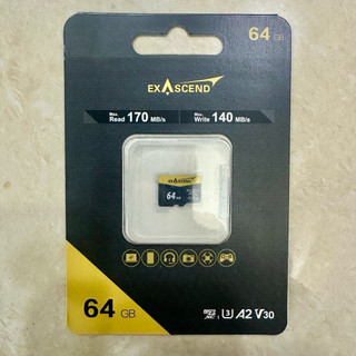 Exascend CATALYST microSD V30 64GB 高速記憶卡