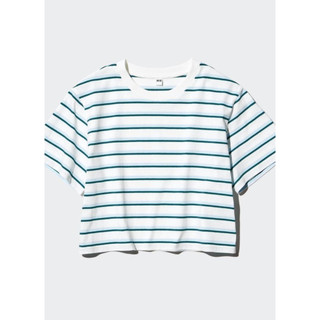 UNIQLO女裝短版條紋T恤(全新未拆牌)