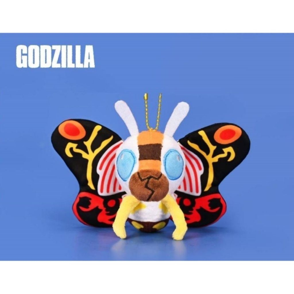全新正版 3吋 哥吉拉 趴姿 魔斯拉 玩偶 絨毛娃娃 摩斯拉 Mothra 莫斯拉 蝴蝶