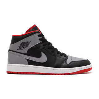 NIKE 男鞋 休閒運動鞋 AIR JORDAN 1 MID 黑灰白紅【A-KAY0】【DQ8426-006】