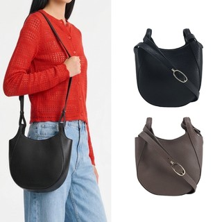 LONGCHAMP LE FOULONNÉ系列牛皮簡約圓弧斜背包(小/多色)｜100%原廠真品｜JS Maxx官方旗艦店