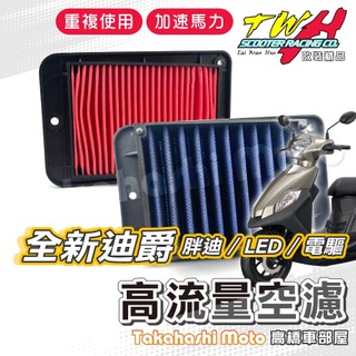 TWH 全新迪爵 空濾 全新迪爵125 高流量空濾 機車空濾 空濾海棉 機車精品 SYM 胖迪