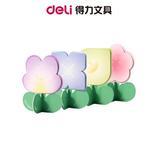 Nusign紐賽 立體花朵造型便條紙/30張/混色/NS325｜立體便利貼 花朵便條紙 備忘 留言紙 紙類文具