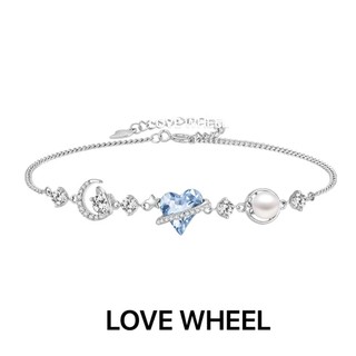 LOVE WHEEL【月下行星】手鏈銀飾s925純銀珍珠手鍊女生手鏈精品手環手鐲學生閨蜜生日禮物 情人節禮物送女友