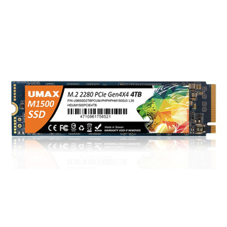 極新 原廠保 UMAX M1500 4TB M.2 PCIe SSD Gen4x4 固態硬碟 m2 快閃記憶體 記憶體 記憶卡