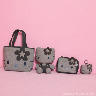 三麗鷗 Hello Kitty Edwin 牛仔系列 玩偶 吊飾 化妝包 包包