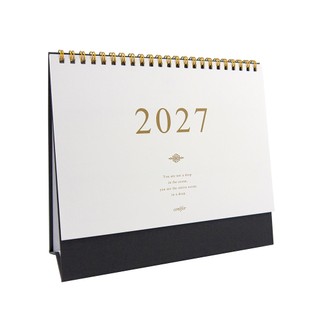【conifer綠的事務】2027年25K簡約典雅橫式桌曆