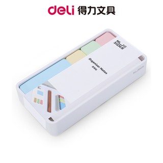 Nusign紐賽 便條紙盒裝/4色各150張/NS116｜桌面備忘 日程提醒 分類標記 手帳用 辦公文具 學生用品 留言