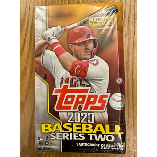 全新絕版保1簽或物品卡 2020 Topps Baseball Series 2 Hobby Box棒球卡盒拼大谷簽名卡