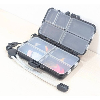 【新品】吉他彈片收納盒 PICK撥片收納盒 匹克盒 (9格收納) ★ 隨機附4種尺寸(4種厚度)共36片PICK