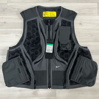 NIKE U NRG ISPA Mlle Vest 都會機能 背心 灰黑/米灰 FV4900