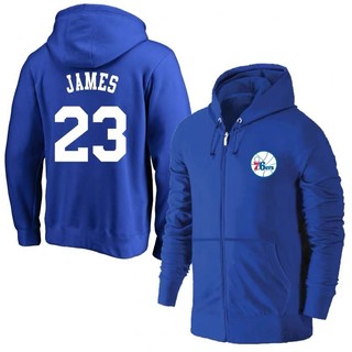 💖詹皇LeBron James詹姆斯純棉質運動厚外套💖NBA球衣76人七六人湖人隊棒球籃球風衣薄夾克防風休閒外套男女A8