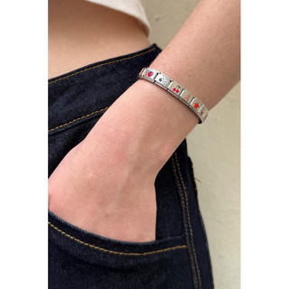 🍓𝑩𝒓𝒂𝒏𝒅𝒚 𝑴𝒆𝒍𝒗𝒊𝒍𝒍𝒆✰ Stainless Steel Bracelet BM經典款圖案手鍊