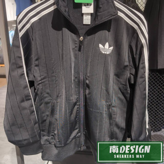 南🔥2026 8月 ADIDAS PINSTRIPE FIREBIRD 運動外套 寬鬆 拉鍊口袋 女款 黑 KS6786