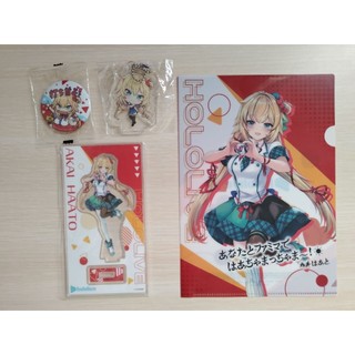 hololive 赤井心 整圖售 A5資料夾+立牌+吊飾+徽章
