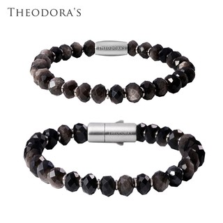 【THEODORA'S】星夜序曲｜銀曜石礦石手鍊 女款&男款【希奧朵拉】銀曜石手鍊 天然礦石 能量 女生手鍊 男生手練