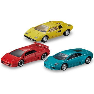 TOMICA多美 - 小汽車 PRM車組-藍寶堅尼3入組