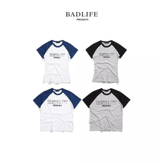 BADLIFE - FABRICLISM｜Raglan亨利領短袖T恤 男款Regular 女款Baby Tee